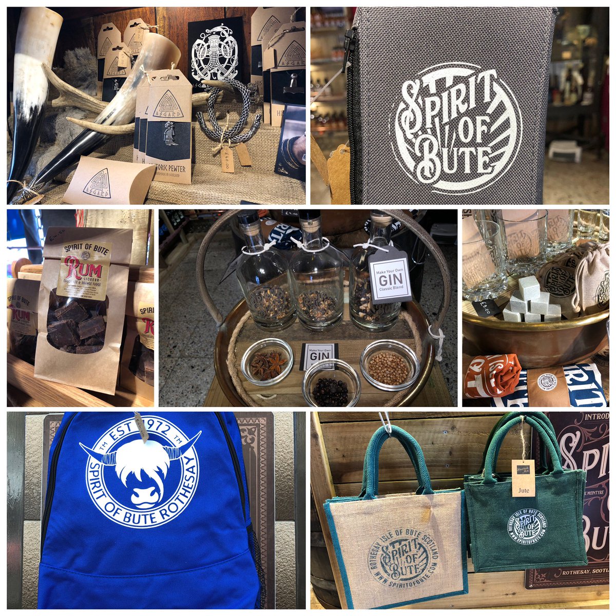 A few new things fae your delectation - including, make your own gin sets, Viking jewellery from Asgard of Dunoon, rum liqueur fudge, gin stones &amp; lots more. Pop in &amp; see what other goodies we have...