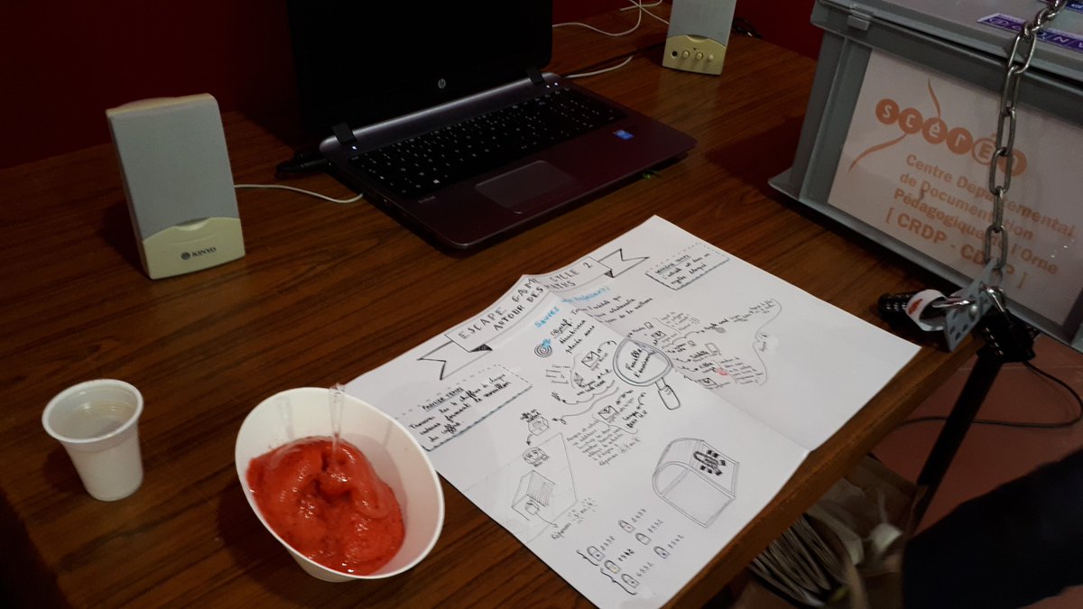 🍏 #normandeday2019
🍎 Orne 
#EscapeGame Mathématiques cycle 3 débute bientôt 😀 Notre médiatrice a placé un piège sur la table 😂 mais lequel 😜