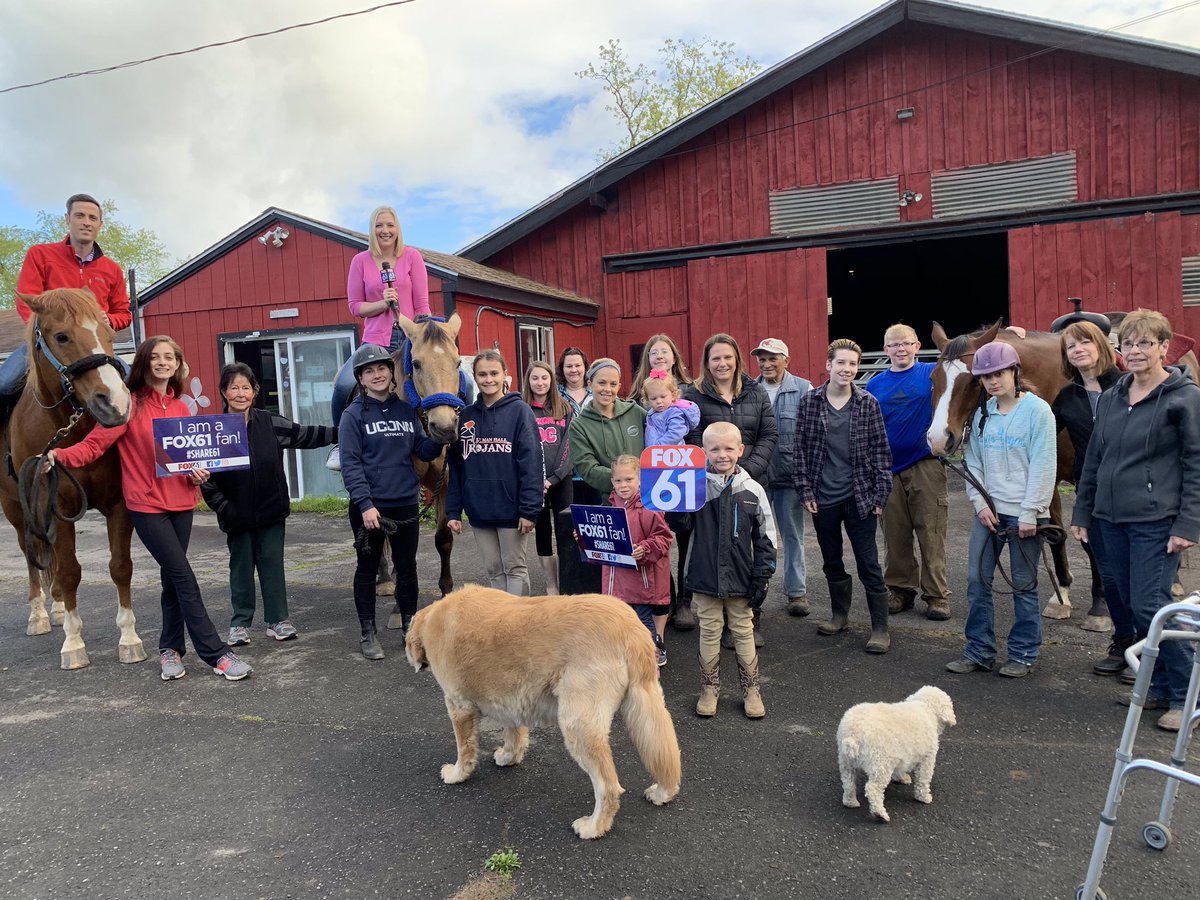 marge_farrell's tweet photo. .@Keith_McGilvery and I are touring New Haven county today, starting the day at Rap-A-Pony Farms in Wallingford! Have you been horseback riding? Where will the RV go next? Find out on @FOX61News ! #SpringRoadTrip! https://t.co/YfKDtHM606