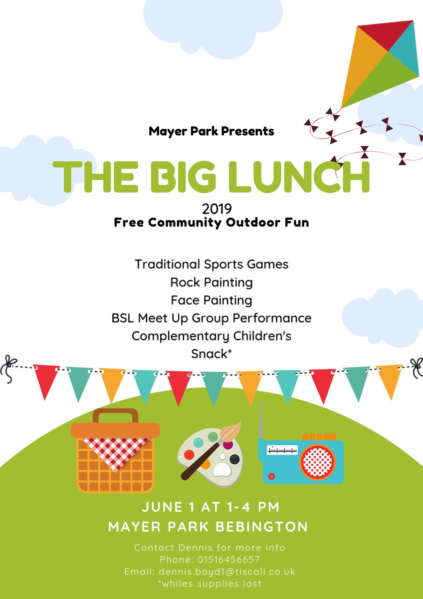 We'll be at <a href="/MayerHall/">Mayer Hall</a> /park for the Big Lunch June 1 and we'll be rock painting! If you've ever wanted to participate in the <a href="/rocks_wirral/">WirralRocks</a> phenomenon, this is an easy introduction (it's also part of our origin story). thebookcafebebington.wordpress.com/2018/12/31/the… …