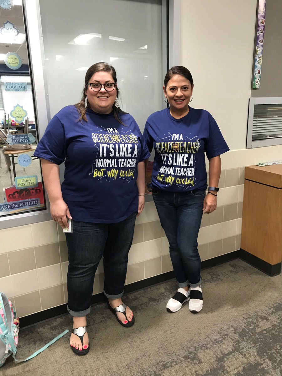 lilianamduarte2's tweet photo. We’re science teachers. It’s  like a normal teacher but way COOLER!!!!! Ready for the Science STAAR! ⁦@campbellcubs⁩ https://t.co/sJfss8v5QY