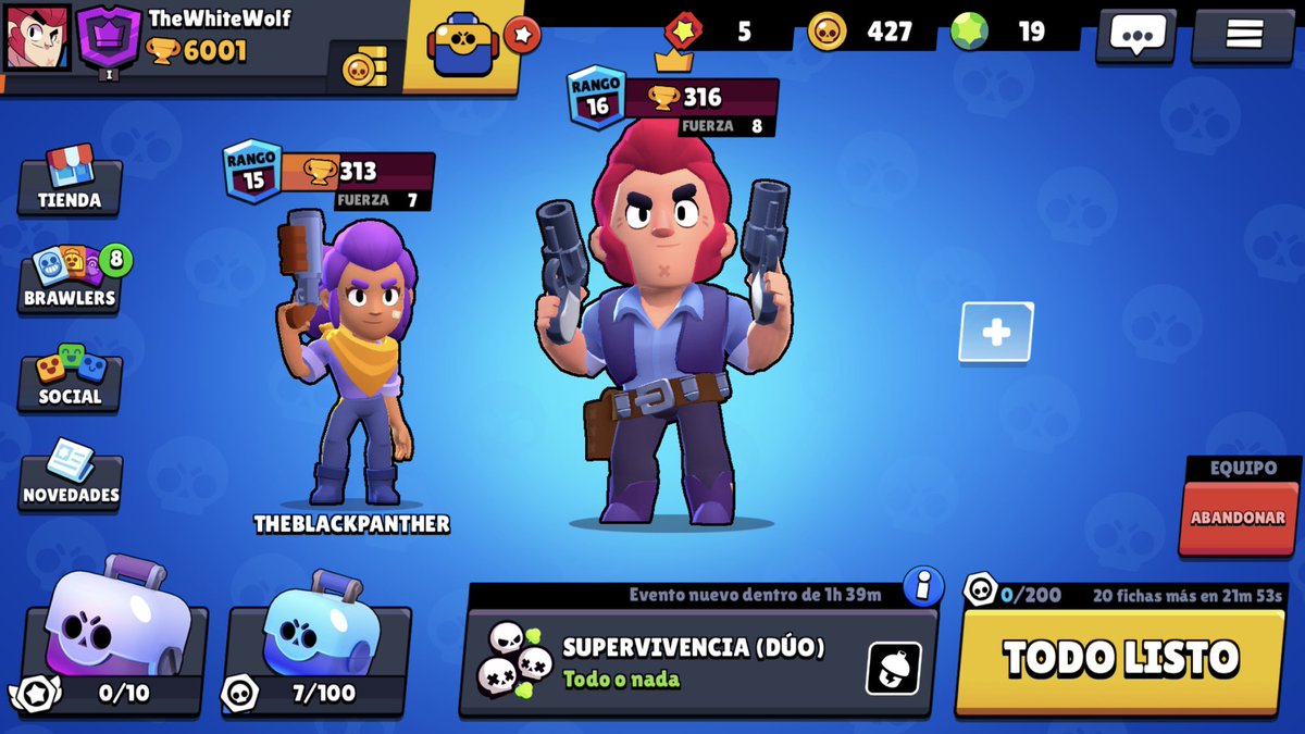 BrawlCouple's tweet photo. Por finnn lleguee 🏆6K🏆!! @supercell me dareis un brawler en la megacaja o se lo pido a los reyes magos🤔🤔
@Inferno_Olmekka @CrisBrawl @BScomunidad__ @jajajajajajaCR @BrawlStarsES @LaPeceraTonta @SpiukYT https://t.co/0E1ruoN1TD