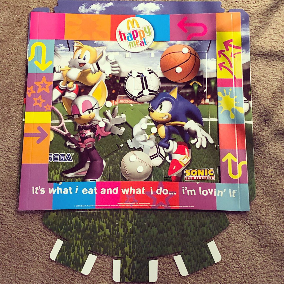 sonic x mcdonalds toys