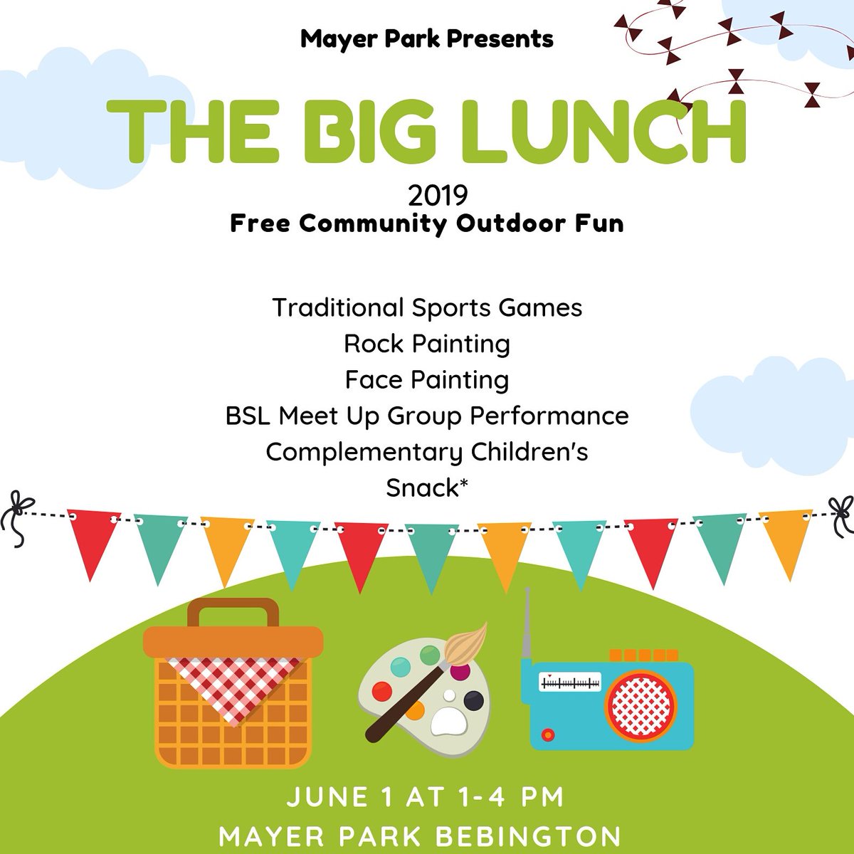 Hoping we'll have weather as nice as today for our big lunch!