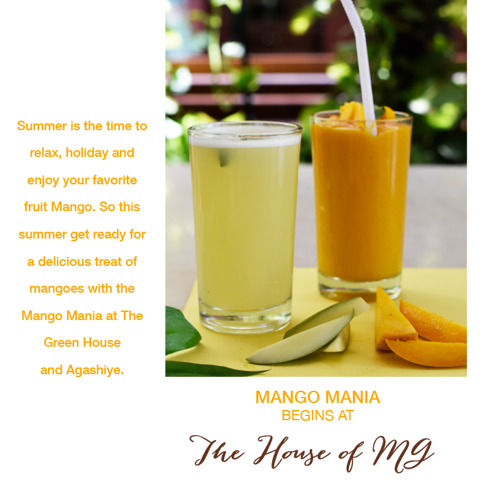 houseofmg's tweet photo. Mangoes and summer can never go wrong. The Green House and Agashiye are ready to welcome the summer with the 'Mango Mania', which offers you delicious treats to refresh your summer. https://t.co/Mrc6Trw0x3