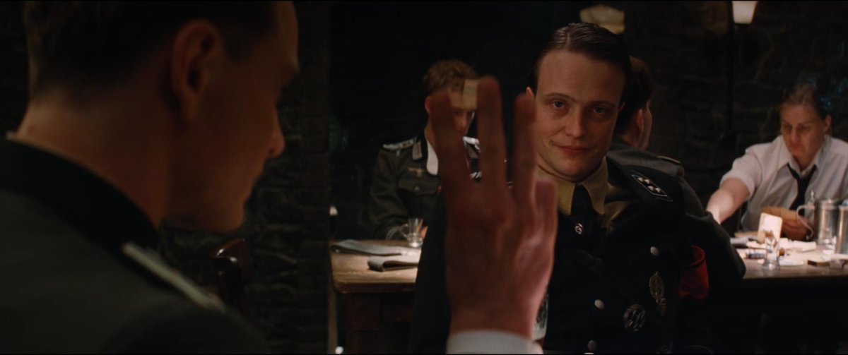 INGLOURIOUS BASTERDS (2009)

Cinematography by Robert Richardson
Directed by Quentin Tarantino
Explore more shots in our database: ops.fyi/ShotsDB