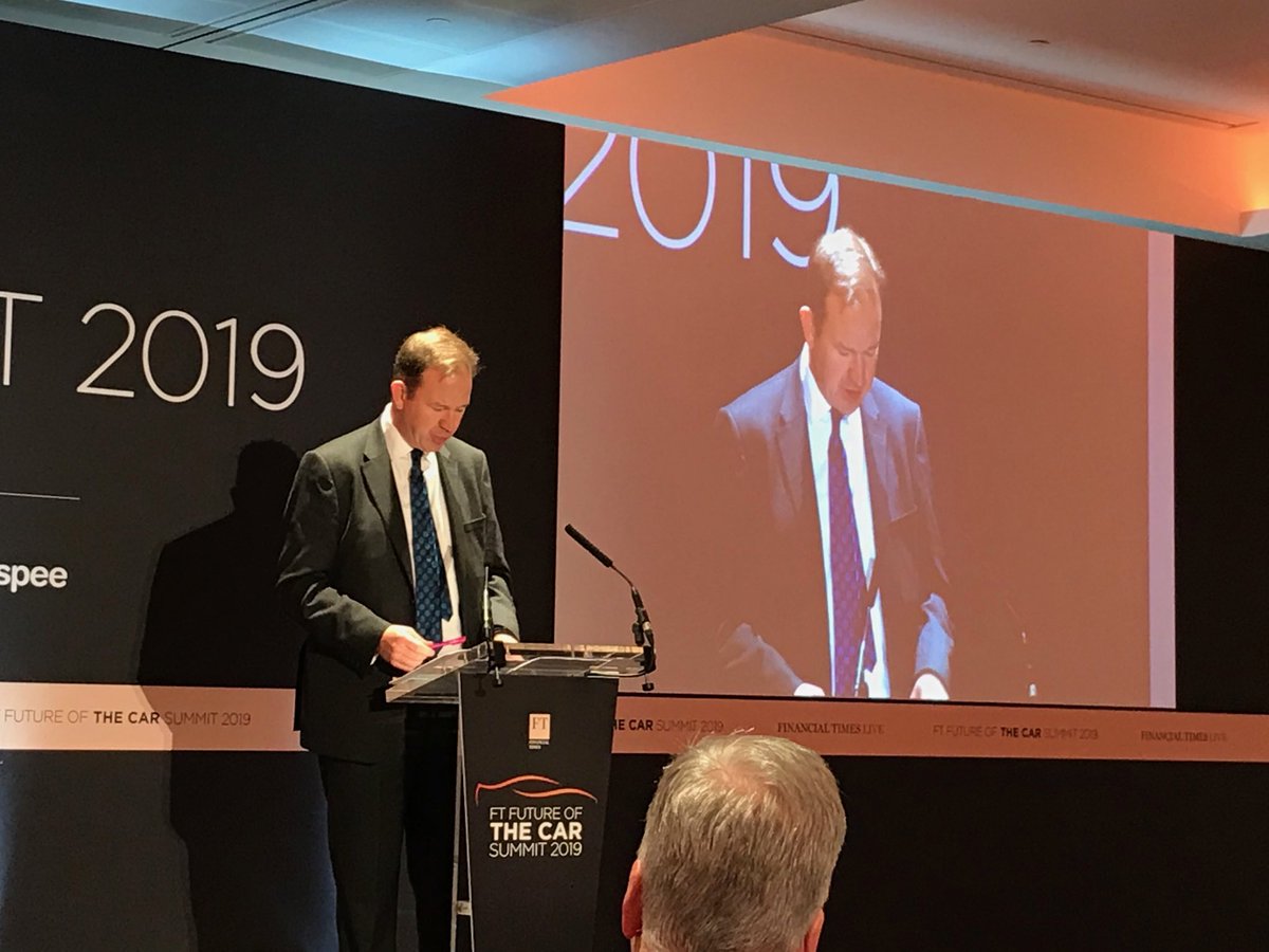 ⁦@GregClarkMP⁩ , this morning opening the FT future of the car summit 2019 ⁦<a href="/ftlive/">Financial Times Live</a>⁩ ⁦<a href="/allowair/">allowair</a>⁩