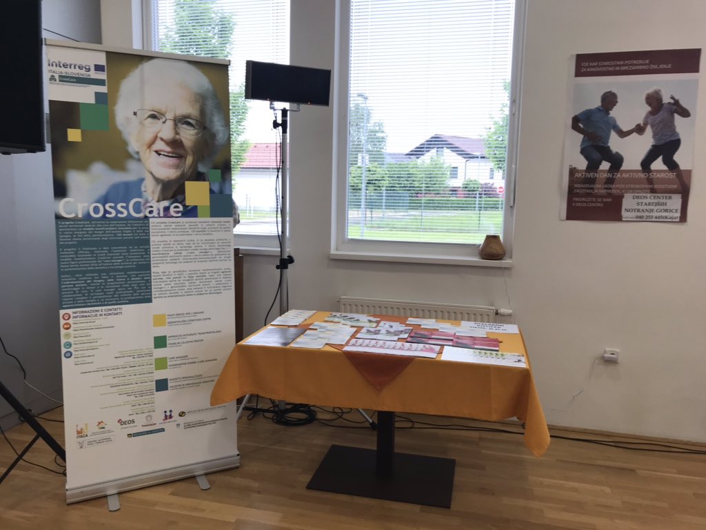 CrossCareEU's tweet photo. 👉🏻 Quite ready for #CrossCare #finalevent in #NotranjeGorice @ #DEOS  🇸🇮 #crossborder#protocol #elderly #care #homecare @itacaineurope @InterregITASLO 🇮🇹  🇸🇮 https://t.co/oPDozngMYb
