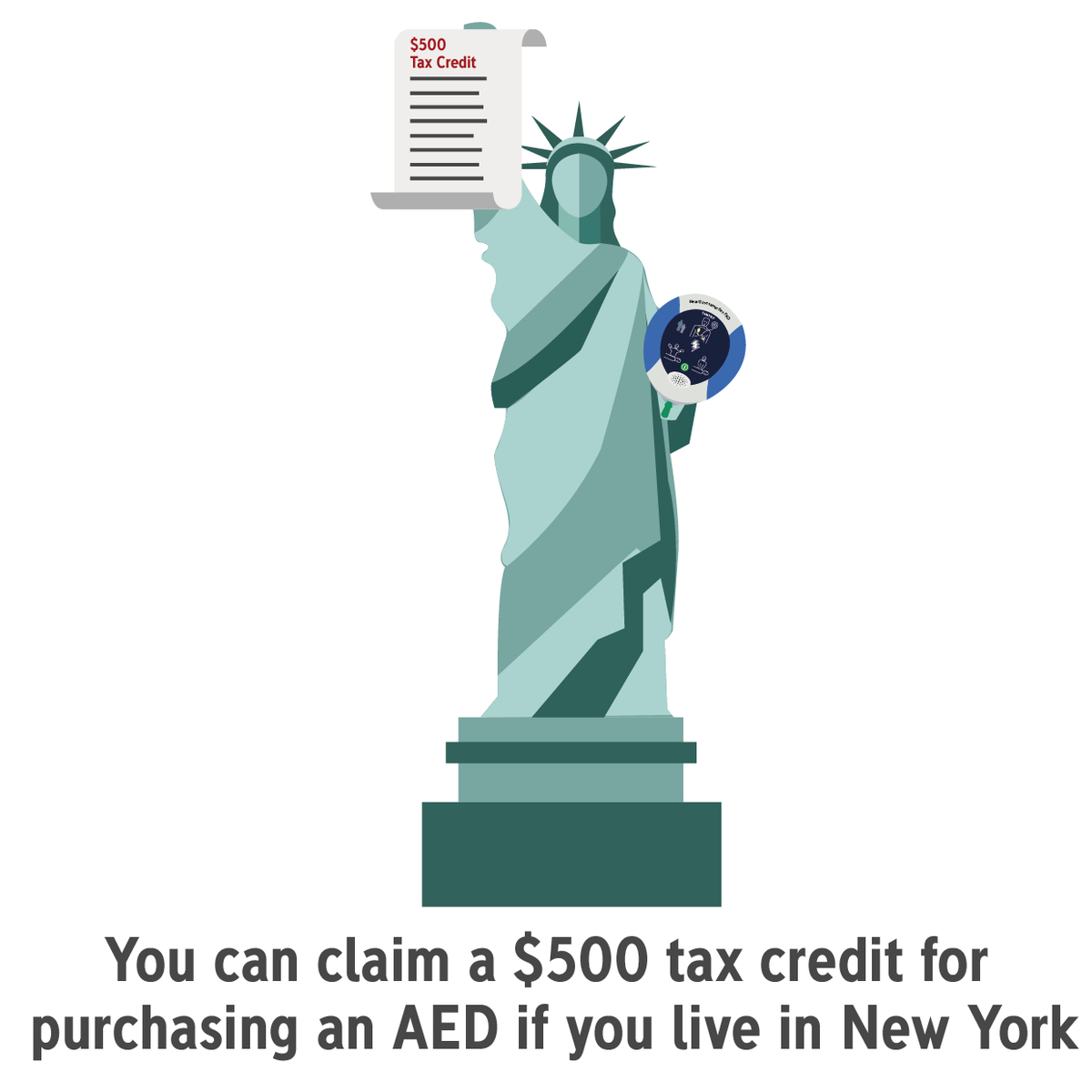 Did you know you can claim a $500 tax credit for purchasing an AED if you live in the state of New York? bit.ly/2YtgAea
