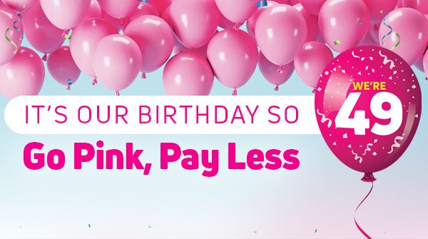 Game_Stores's tweet photo. @Silindokuhle Hi there @Silindokuhle! We've got birthday deals! So why don't you come check how much you can save at Game? If you Go Pink you Pay Less! #GameBday #GoPinkPayLess🎈 https://t.co/5ScgtK8HSq