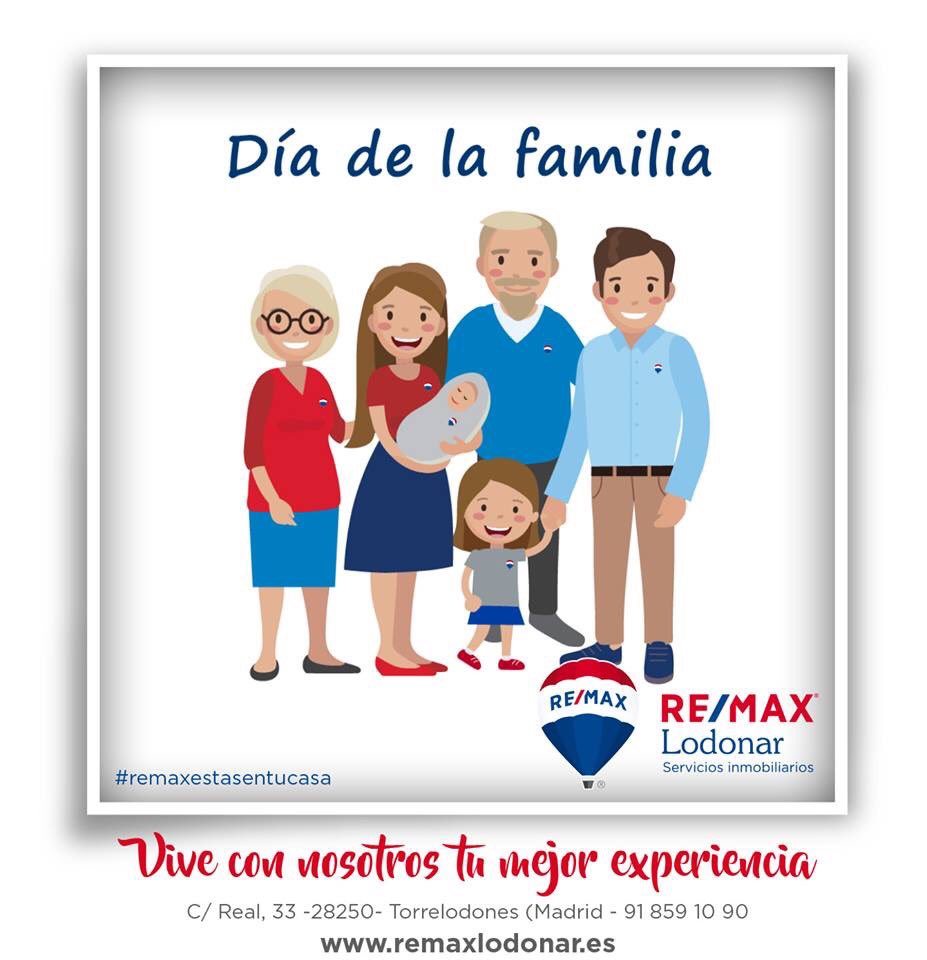remaxlodonar's tweet photo. La Familia es el centro de todo, la cual nos brinda el soporte y la fuerza para avanzar en el día a día. #FELIZDIAINTERNACIONALDELAFAMILIA #RemaxLodonar #Torrelodones #AgentesRemax #ViveConNosotrosTuMejorExperiencia #WeareRemax #ValoresRemax https://t.co/pSLPZdaoK0