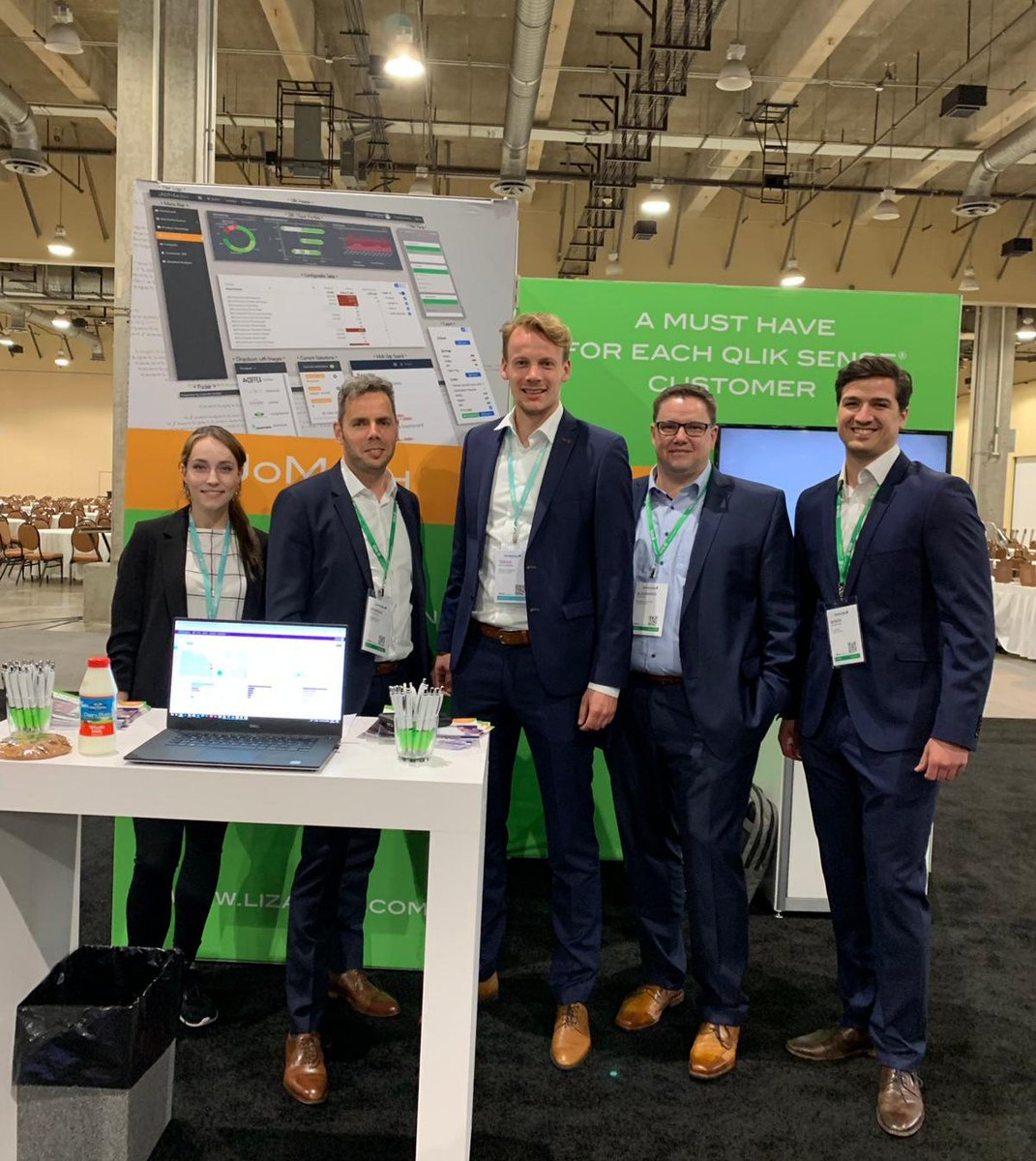 Lizardis_GmbH's tweet photo. Best team - great solution! We are prepared! 
Come and meet the Lizardis-Team at booth 118 and get more information about JoMash - THE frontend-solution for 
your Qlik Sense®! See you in Dallas!
#qonnections #qlik #qliksense #leadwithdata #qonnections2019 https://t.co/G26PuOevnE