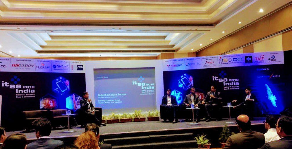 DeloitteIndia's tweet image. Vishal Jain, Partner, Deloitte India, moderated a panel focusing on ‘Millennial Cyber Warriors’ at it-sa India 2019 being held in Mumbai today. Here are a few snippets from the panel. #RiskAdvisory #SecurityDoneRight