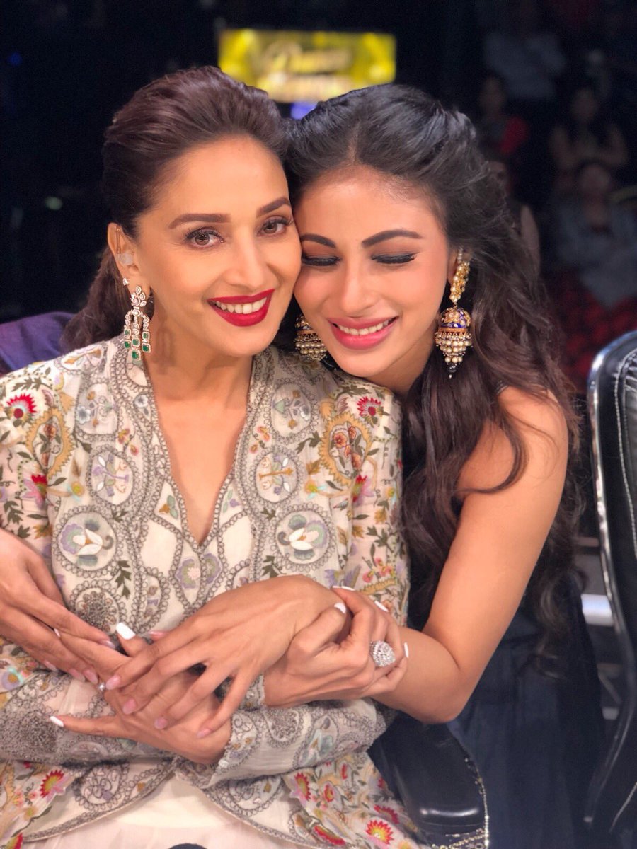 Roymouni's tweet photo. Happiest birthday to my biggest inspiration @MadhuriDixit ma’am , wishing you all the birthday brights. You are sooo beautiful inside out. Always have &amp; will love you very very much. ❤️🥰 https://t.co/Kd8hyTUC7h