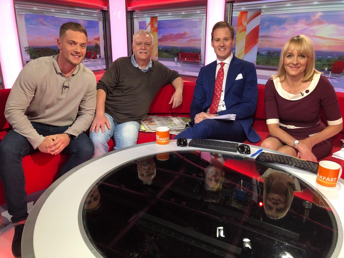 BBCFactualPR's tweet photo. Thanks to @BBCBreakfast for great discussion on the importance of men’s mental health this morning - and biggest thanks to Paul and @tomEBGCsport for speaking out and sharing their experiences. Watch the full film #ARoyalTeamTalk 10.30 Sunday @BBCOne https://t.co/jQ50X5RX55