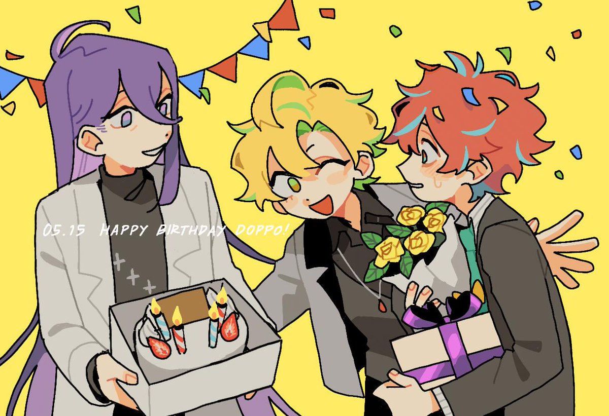 bountiperr's tweet photo. happy birthday to doppo 🎁🎊🎉🎉
#観音坂独歩誕生祭2019 https://t.co/fhaSG0cI7m