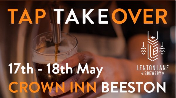 Lenton Lane Brewery (@lentonlane) on Twitter photo TAP TAKEOVER...
Lenton Lane Brewery will be taking over the taps <a href="/crowninnbeeston/">The Crown Inn</a> on the 17th - 18th May.
We will have 8 splendid beers for your delight: Richard II, Walk the Planck, Gold Rush, Calibration, 36 North, Blueberry Bluebird, Citra Smash and Atlas Cherry & Vanilla. TAP TAKEOVER...
Lenton Lane Brewery will be taking over the taps <a href="/crowninnbeeston/">The Crown Inn</a> on the 17th - 18th May.
We will have 8 splendid beers for your delight: Richard II, Walk the Planck, Gold Rush, Calibration, 36 North, Blueberry Bluebird, Citra Smash and Atlas Cherry & Vanilla.