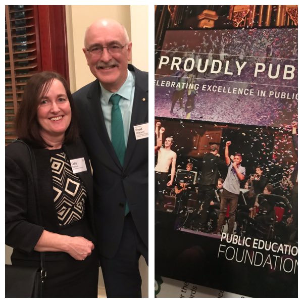 CathyBrennan1's tweet photo. Very excited to talk with @StargazerFred, a founding member of @PEFOZ, at 2019 Public Education Foundation Awards @NSWEducation @dizdarm https://t.co/WxgsPhGPWI