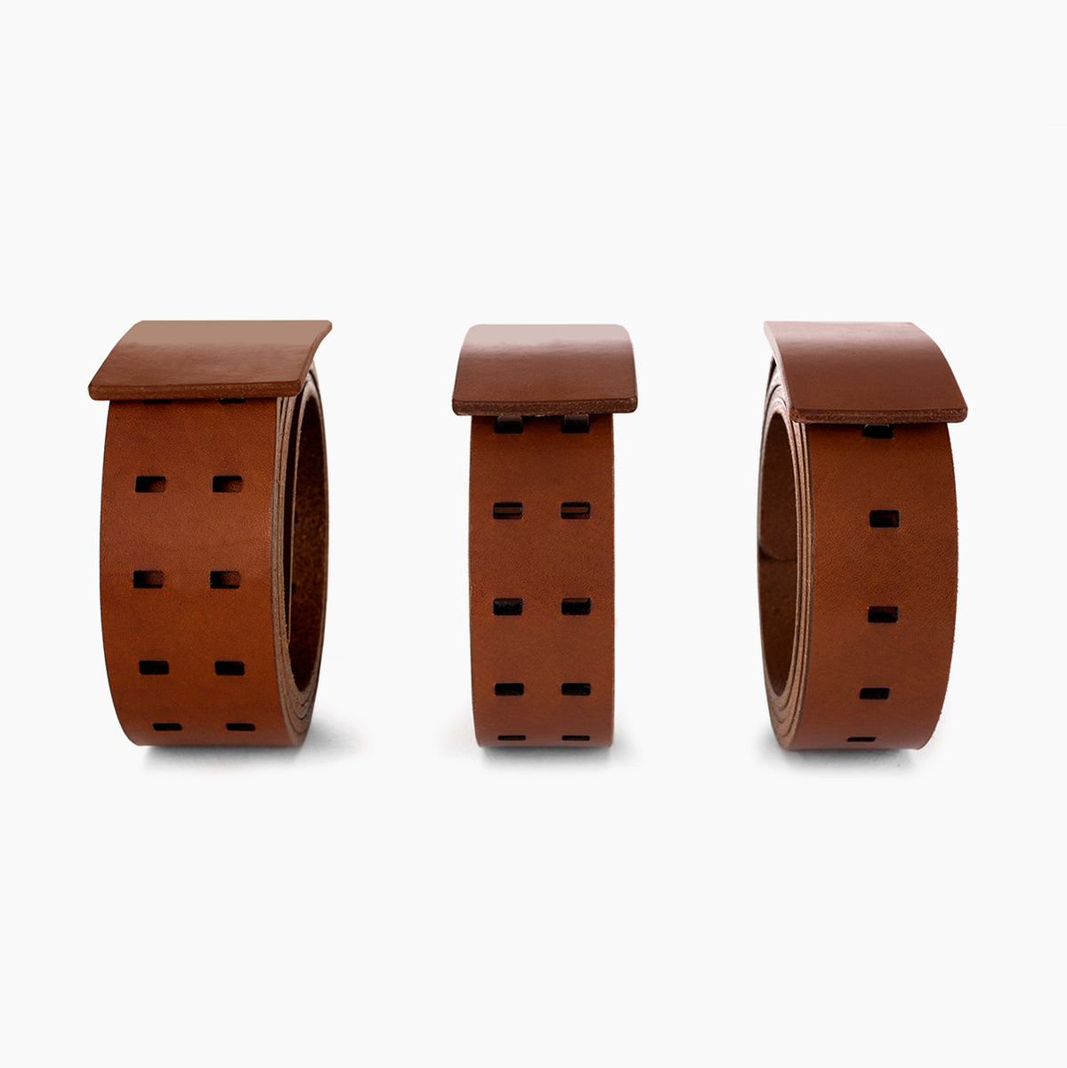 Our #belts are available in 2 widths with one or two notches : 
38mm : 2 notches
32mm : 1 or 2 notches