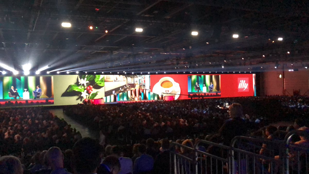 Veronica24_7's tweet photo. Great story of the @illycaffe journey from @maxpog.  7 million customer interactions ever day,  @illycaffe focused on embedding digital in every one. #AdobeSummit https://t.co/ptMx12BHhK