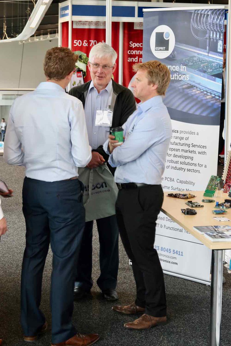 Great to catch up with some existing customers at #pcblive last Thursday.  Lot's of interest in our new high speed, high volume SMT lines.