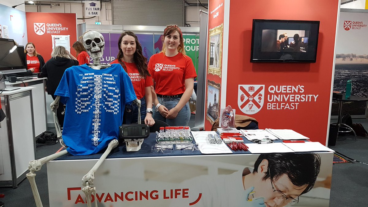 DombrowskiLab's tweet photo. Come see us @Emck197 and @RachaelBell93 this morning at the 2019 @balmoralshow !  Along with a whole showcase of the fantastic research that goes on at @QUBelfast and the @WWIEM_QUB ! Plus, the sun's out !  #BalmoralShow19 https://t.co/YrjVQqfvsS