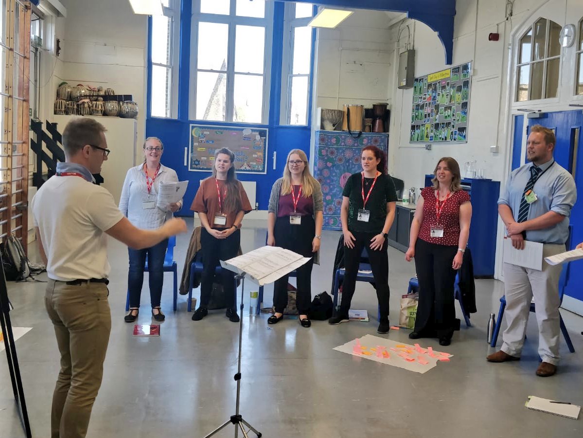 Voices_Found's tweet photo. Another exciting #UnitedOpera CPD workshop yesterday at @wilber4sprimary with VF choral practitioner @CMacD82 

#CreateAndSingCarmen https://t.co/kVER2jOEsn