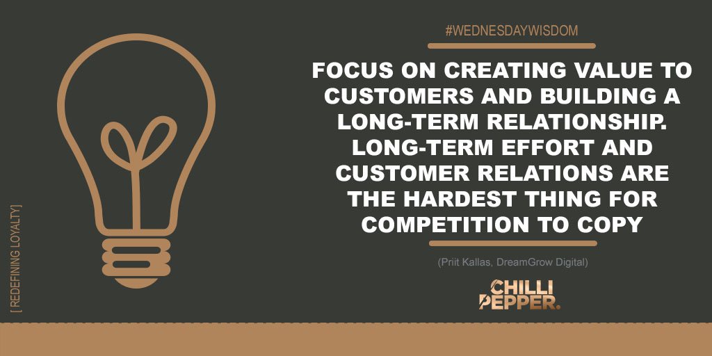 Build a relationship with your customers that your competition cannot reproduce! #WednesdayWisdom #RedefiningLoyalty