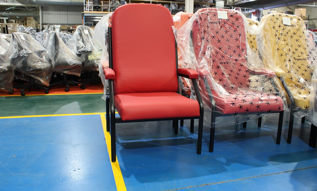 summit_1977's tweet photo. This is our Radstock, R6, heavy duty, high backed visitor chair. Great for healthcare but also ideal for use in emergency service rest rooms. These are in some fruity shades of Anti Microbial @camira Vita for our partners @COSGroup #healthcareseating #sidechair #patientchair https://t.co/dVivlxsxbn