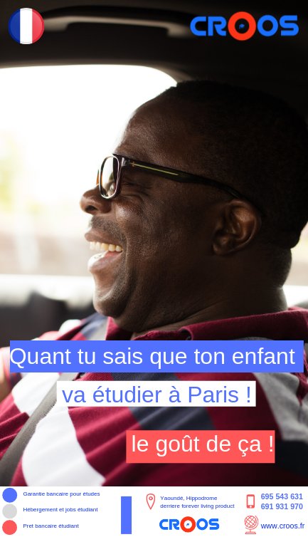 La fierté d'un parent, c'est de voir son enfant réussir, faîtes de @croosFrance votre partenaire de l'excellence !
croos.fr