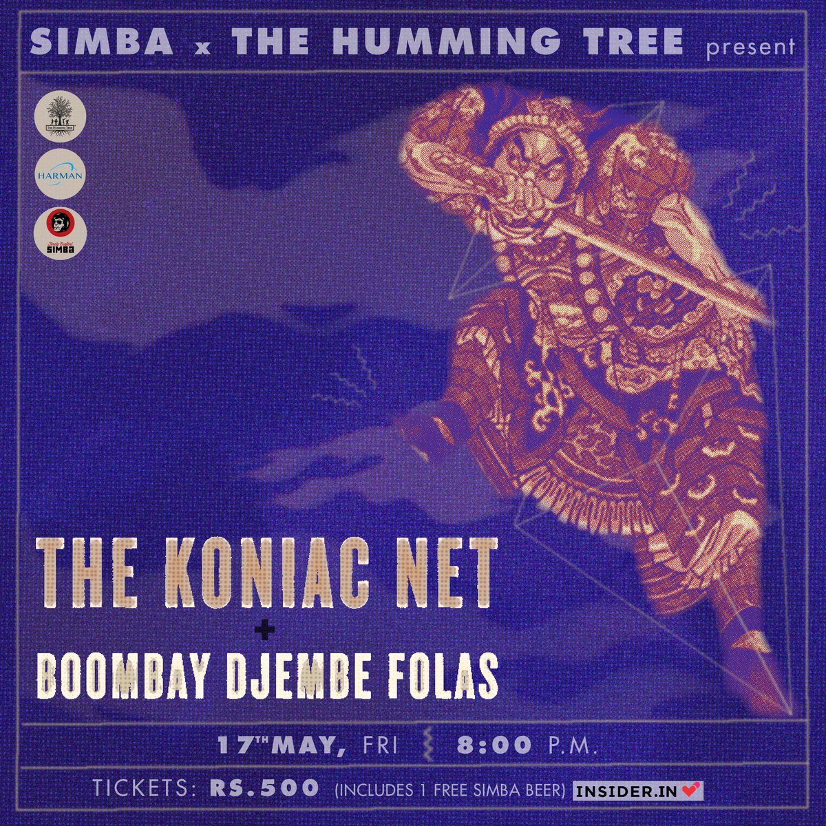 thekoniacnet's tweet photo. In 2 days:
Where: @The_HummingTree, #Bangalore.
When: May 17th (This #Friday). 8pm.
Entry: Rs. 500 (1 FREE @SimbaBeer per ticket).
FB Event Page: https://t.co/a2wW507t3f
TICKETS: https://t.co/RQOQwwT60T
#Bengaluru #TheHummingTree #FridayNight #SimbaBeer #BangaloreNightLife https://t.co/hXLhvCqfej