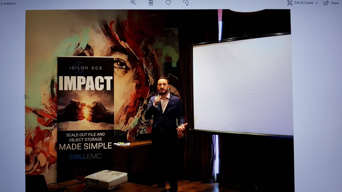 SDSNaim's tweet photo. Awesome session with Customers today discussing all things AI (Artificial Intelligence) and the three main components; Computing Power, Software &amp; Algorithms (Machine / Deep Learning) and Data (lots of it!).

#ai #iwork4dell #artificialintelligence #isilon #dellemc https://t.co/y1KjjPSu6F