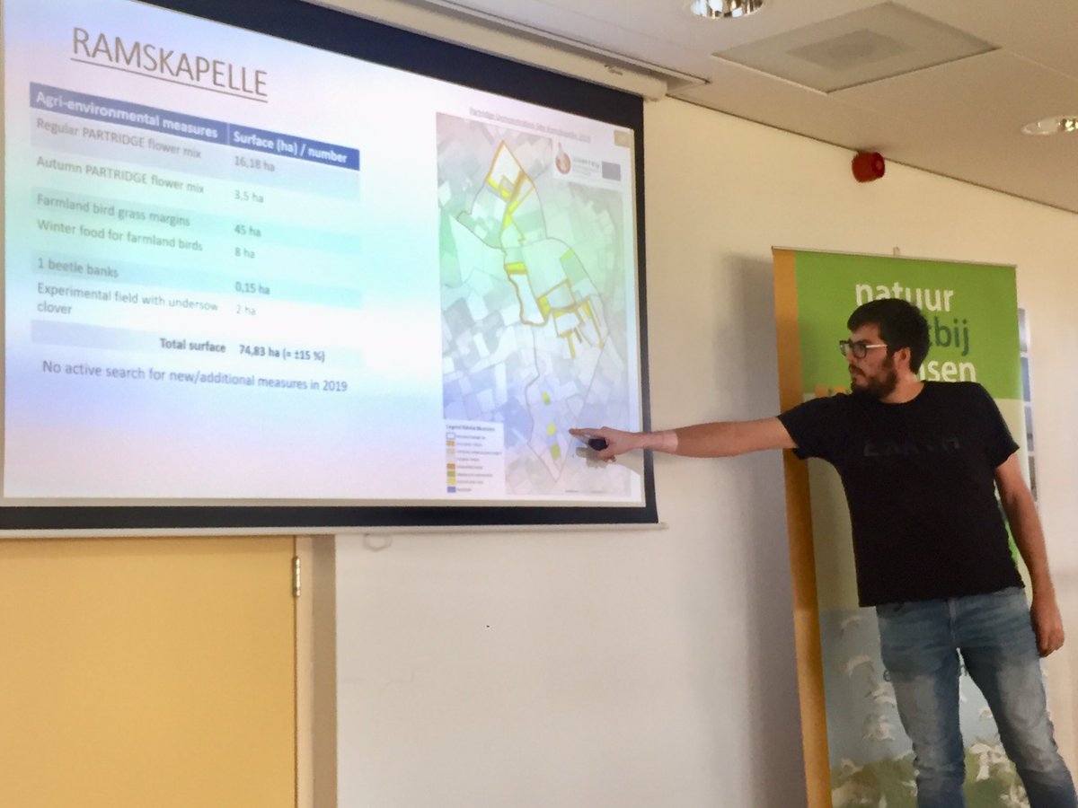 One of the components of our partner meetings is an update of the work in the demonstration sites. In the third year the goal of at least 7% habitat was achieved at all 10 sites. A result of good collaboration and international exchange of knowledge. #PARTRIDGE_NSR