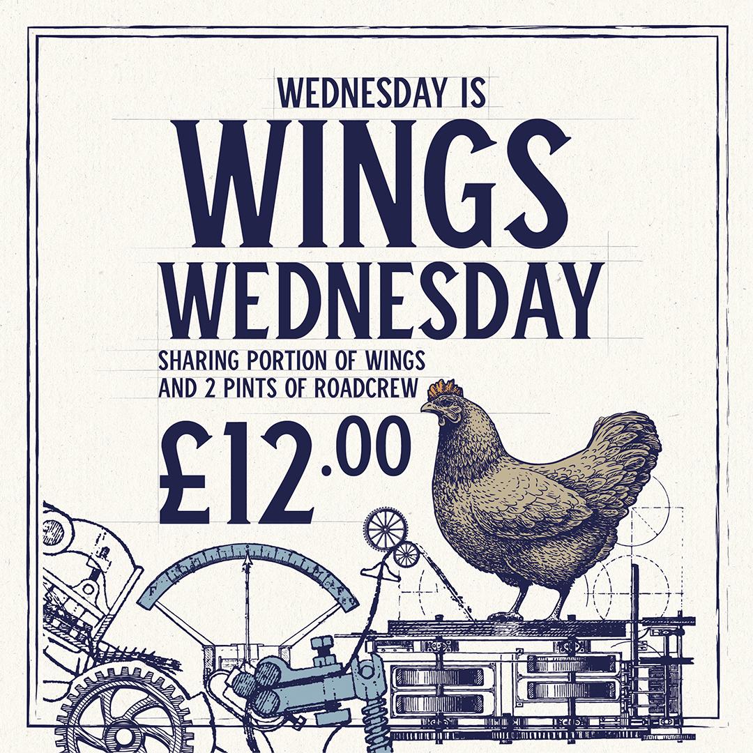 Wings ... not only the band The Beatles could have been ...

But they also make a great pairing with beer! 🐔🍻

#HeadofSteam #TeamSteam