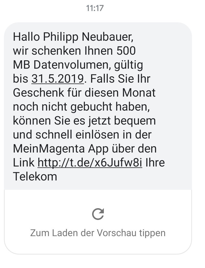 Big Philian On Twitter Habe Diese Sms Jetzt Schon 3 Mal