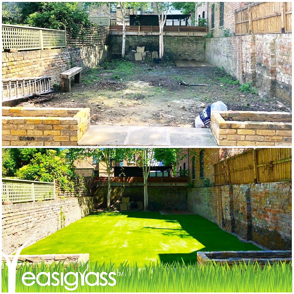 Easigrass's tweet photo. What a fantastic use of Easigrass! An ugly and horrible garden to a beautiful, lush green lawn that will be perfect for the upcoming #Summer and years to come!
.
#Easigrass #easigrassuk #garden #gardens #gardening #johnlewis #gardendesign #artificialgrass #green #grass https://t.co/ZaMaG6HyfZ