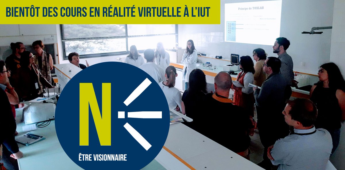 IUT_LRSY's tweet photo. [🧠Marathon créatif] Comment apprendre aux étudiants #CampusLRSY à manipuler des appareils coûteux au moyen de la réalité virtuelle ? Chercheurs, enseignants, experts en virtualisation et étudiants réunis pendant 2 jours pour virtualiser les TP de mesure de toxicité d'une eau💧. https://t.co/rFVXLQ0G5L