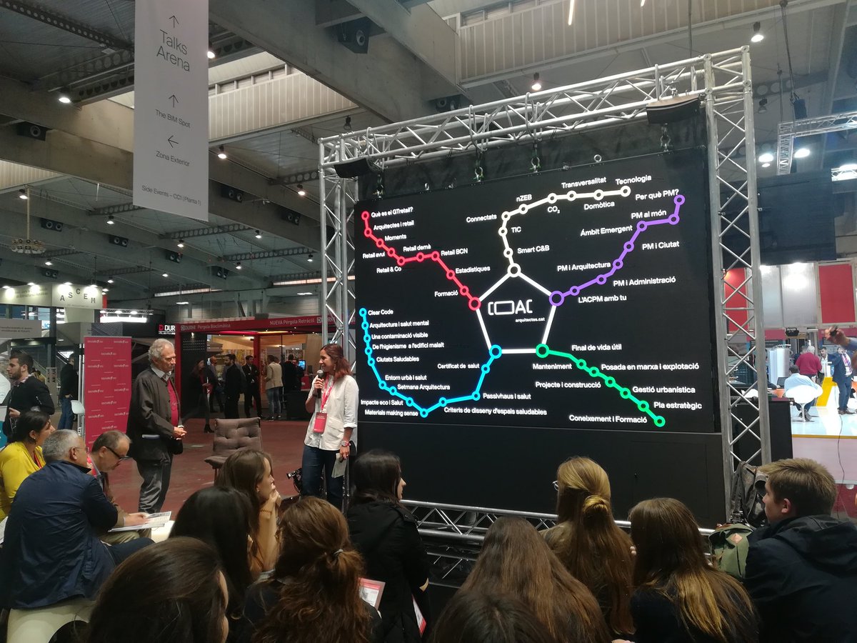 PMMT_ARQ's tweet photo. Nuestra #FriendlyMaterials Manager, Rita Barata, modera la mesa 'La arquitectura y nuestra salud' del @COACatalunya. #BBConstrumat #Construmat2019 https://t.co/8qi1OsFtSg