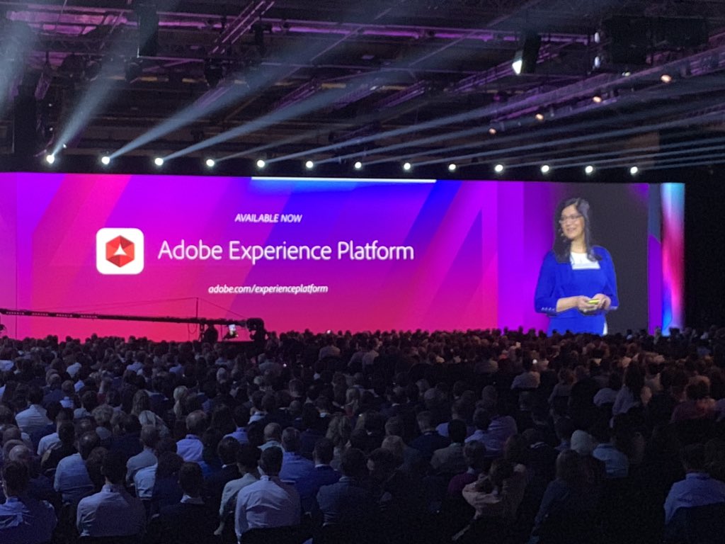 kentsaiRUN's tweet image. @AnjulBhambhri announcing GA of #AdobeExperiencePlatform, real-time + big data systems purpose-built and optimized for #CloudScale to stitch events, customer profiles on-the-fly, apply AI/ML to discover signals from #BigData across enterprise systems