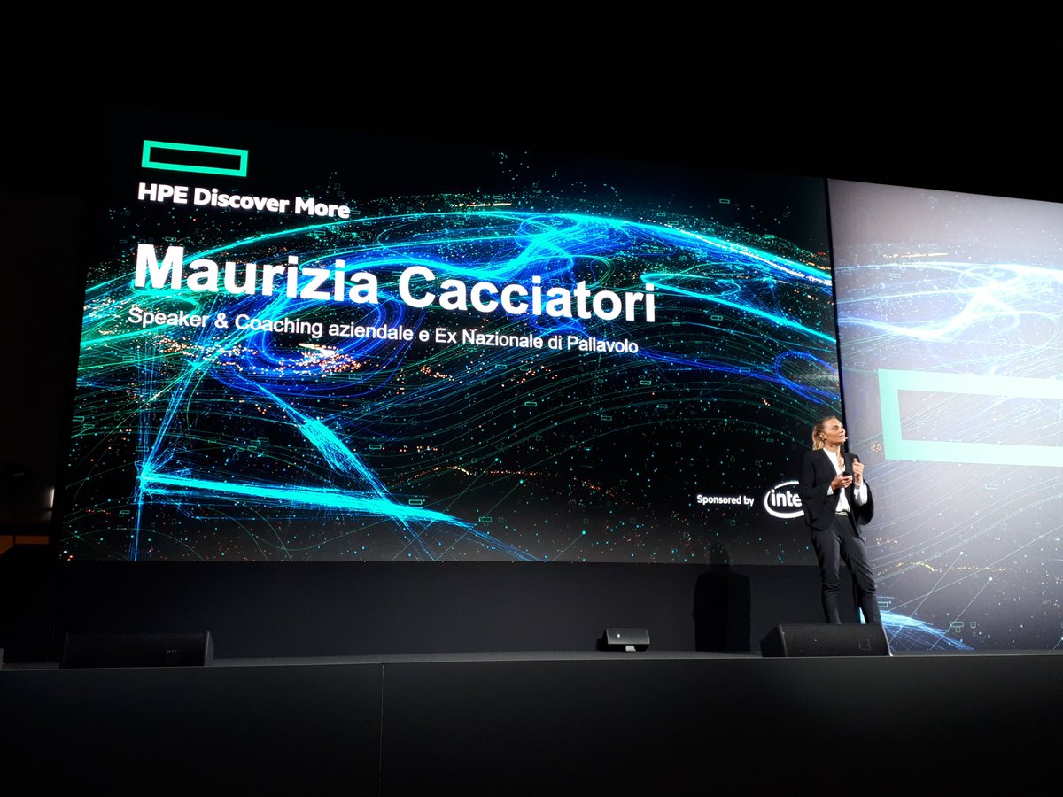ACSDataSystems's tweet photo. In diretta dalla seconda giornata di #HPEDiscoverMore dedicata ai partner di Canale di @HPE_IT. Welcome to the #DataDrivenSociety
Sul palco anche @maucaccia campionessa di pallavolo, ex Nazionale, adesso coaching motivazionale per le aziende. #WeAreHPE
#WeAreACS
#ACSDataSystems https://t.co/zIR7GkdZ8A