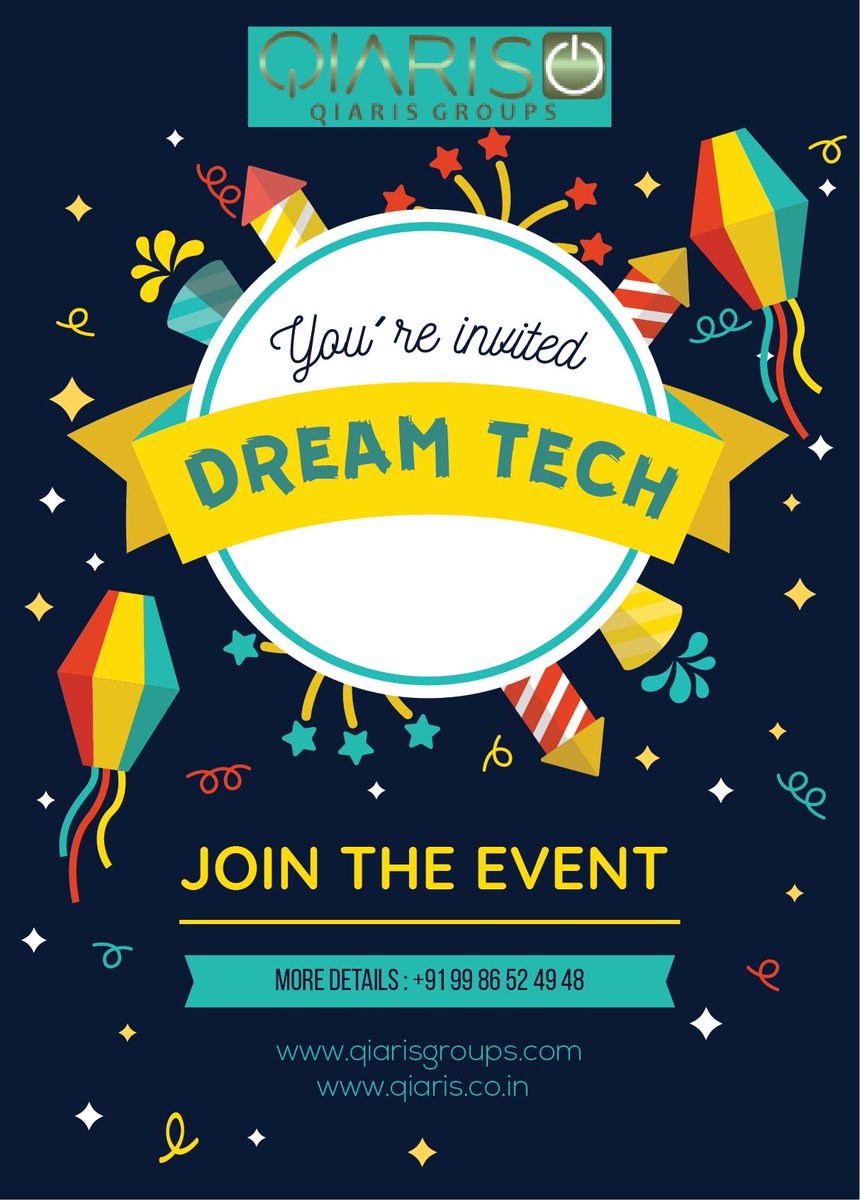 QiarisG's tweet photo. DREAM TECH  EVENT https://t.co/BecmTQ2RJG