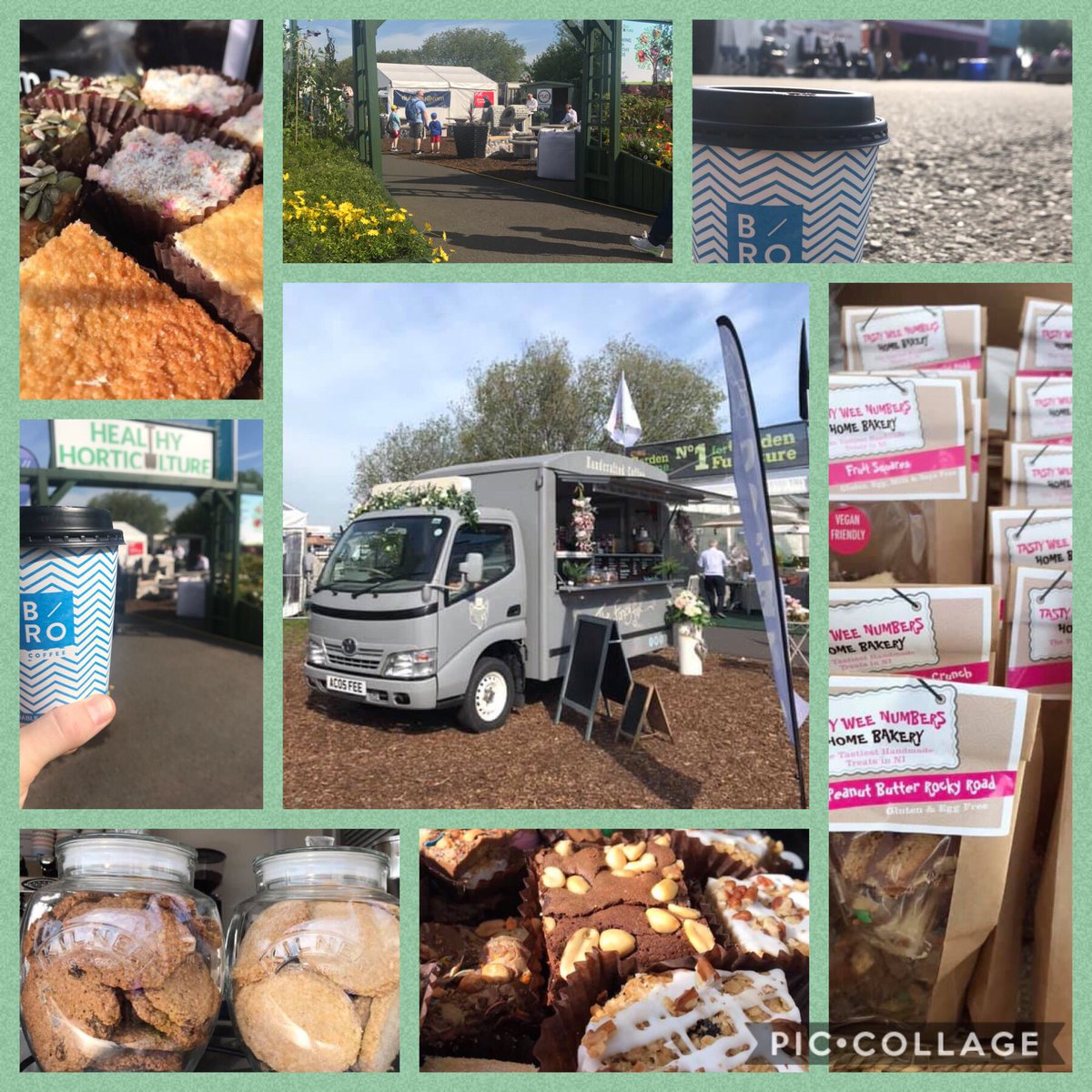 Day one has arrived, we are all set up at @balmoralshow. The Bró Coffee is ready and we are fully stocked with our wide range of cakes and bakes from <a href="/TastyWeeNumbers/">Tasty Wee Numbers HB</a>. #justlookforthefox #balmoralshow #itsallintheshow #thefancyfox