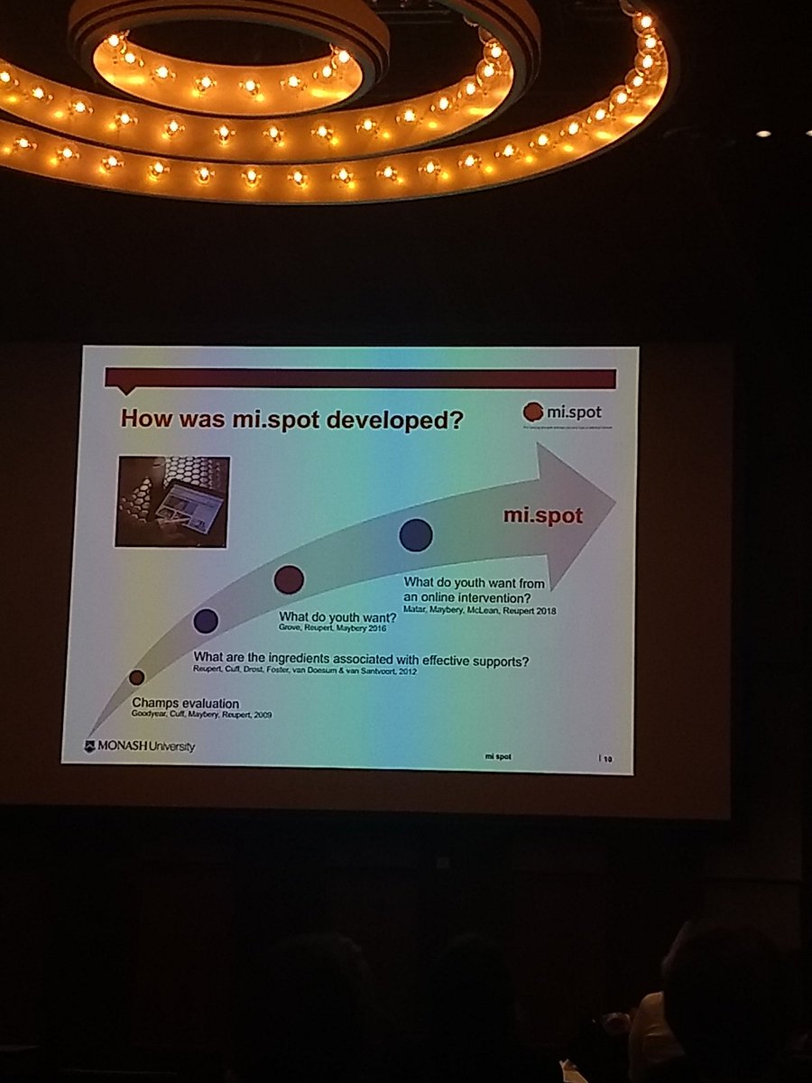 projektDOT's tweet photo. Learning about #peersupport and #onlineinterventions  #COPMI #itv2019 https://t.co/l5iLw1s6sh