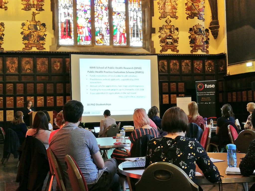 fuse_online's tweet photo. Professor Carolyn Summerbell describing how the Early Life and Adolescence Programme links to the @NIHRSPHR Children, young people & families theme. #phpes #fuseELAP https://t.co/zlaXT6WZ25