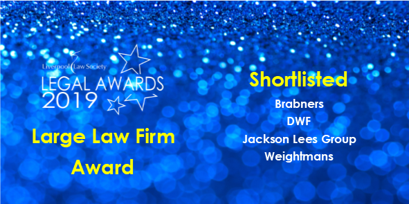 LpoolLawSociety's tweet photo. Only 2 days to The Legal Awards where the Large Law Firm Award 2019 will be announced #llsawards19. Congratulations to @BrabnersLLP @DWF_Law @JacksonLeesLaw @Weightmans on being shortlisted &amp; good luck https://t.co/GMwYVD7nOZ https://t.co/PIwf1Rx7g2