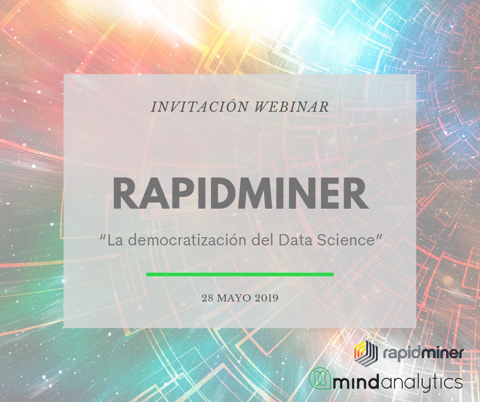 ¡Utiliza la inteligencia artificial para la toma de decisiones en tu empresa consiguiendo así una gran ventaja sobre tus competidores! Te contamos como funciona #rapidminer  en nuestro #webinar
 Apúntate en:

lnkd.in/dq_jsWH

#MachineLearning #InteligenciaArtificial