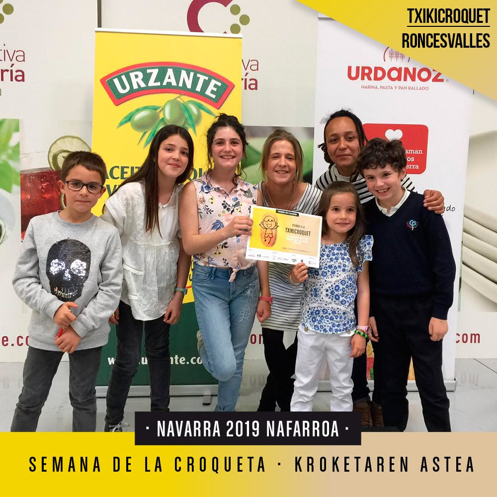#SemanadelaCroqueta | Premio #Txikicroquet de jurado infantil para el Roncesvalles
#Navarra #Gastronomia