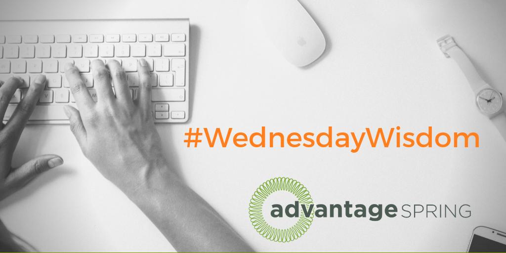 It's #wednesdaywisdom time!  head over to advantagespring.com to find out all about our trainings, workshops and other ways we can help your team with #negotiation skills