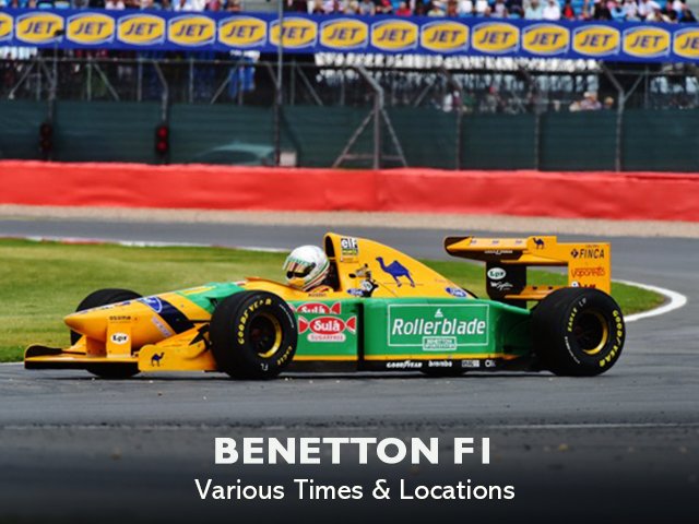 JIMFFestival's tweet photo. Benetton F1 Car at JIMF.

The Benetton B193 was a Formula One racing car designed by Ross Brawn and Rory Byrne, and raced by Benetton team in the 1993 Formula One season. 
https://t.co/mCAxLbqbLG https://t.co/s16zks9JFR