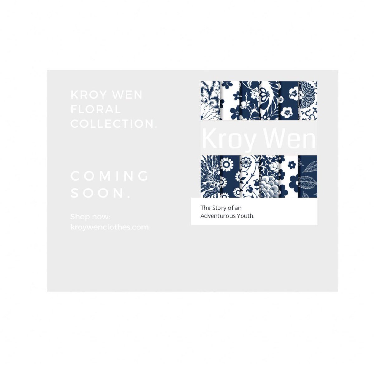 waltermittyny's tweet image. Kroy Wen ™️ Spring Floral Collection. Releases start 4.15.2019. ⏳